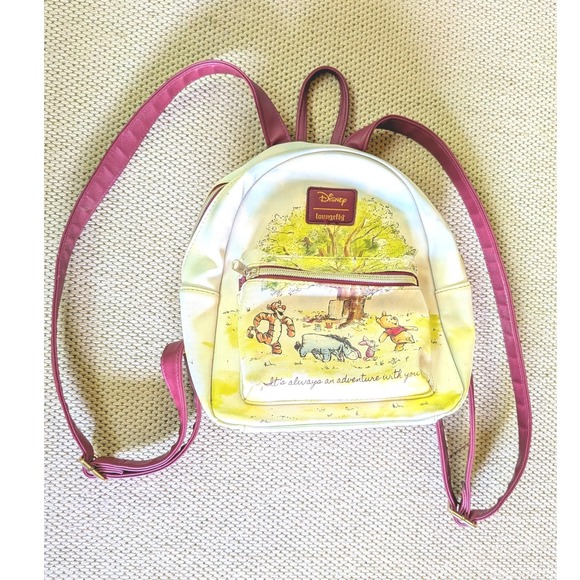 Loungefly Handbags - Loungefly Mini Backpack Disney Cottagecore Whimsical Pooh Tigger Eeyore Piglet